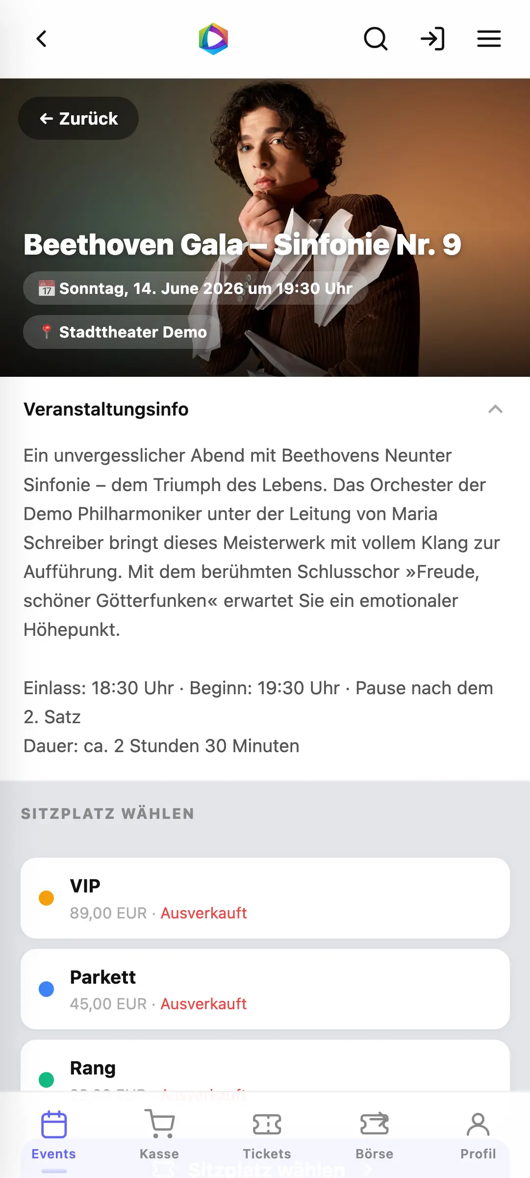 App – Eventdetail